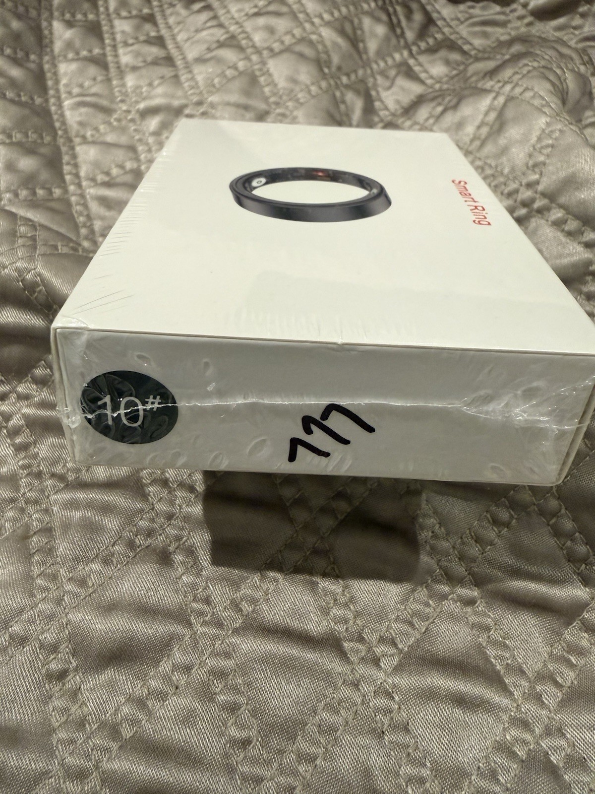 JRing Smart Ring Heart Rate Monitor Blood Oxygen Sleep Tracker Man Size10 Black