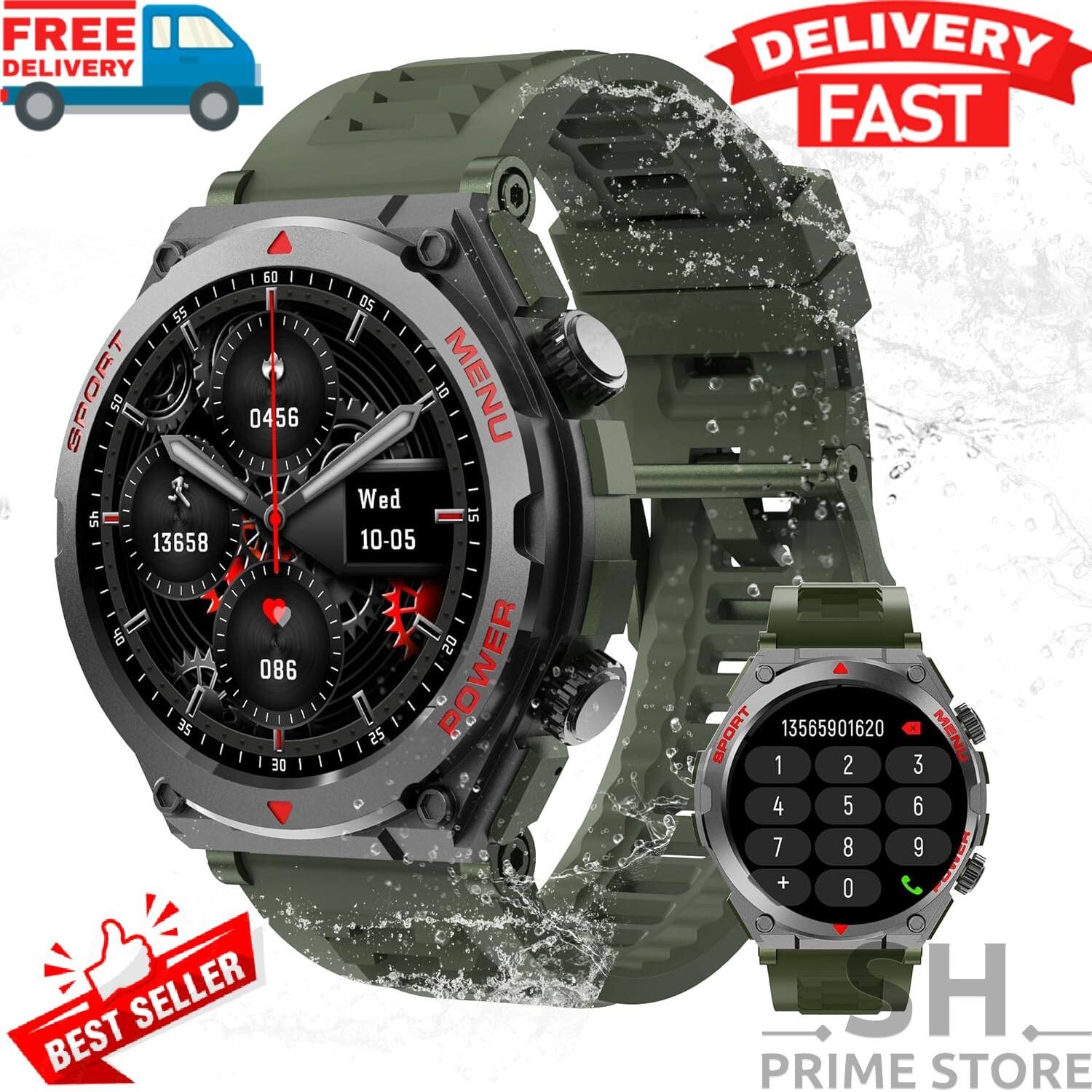 2025 Smart Watch For Men/Women, Waterproof Smartwatch Bluetooth iPhone Samsung