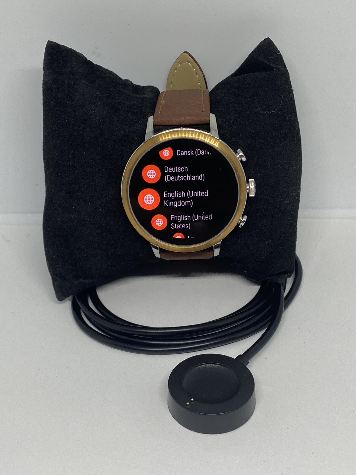 Fossil Gen 4 Authentic Digital Dial Smart Watch Custom Band FTW6016 AB187