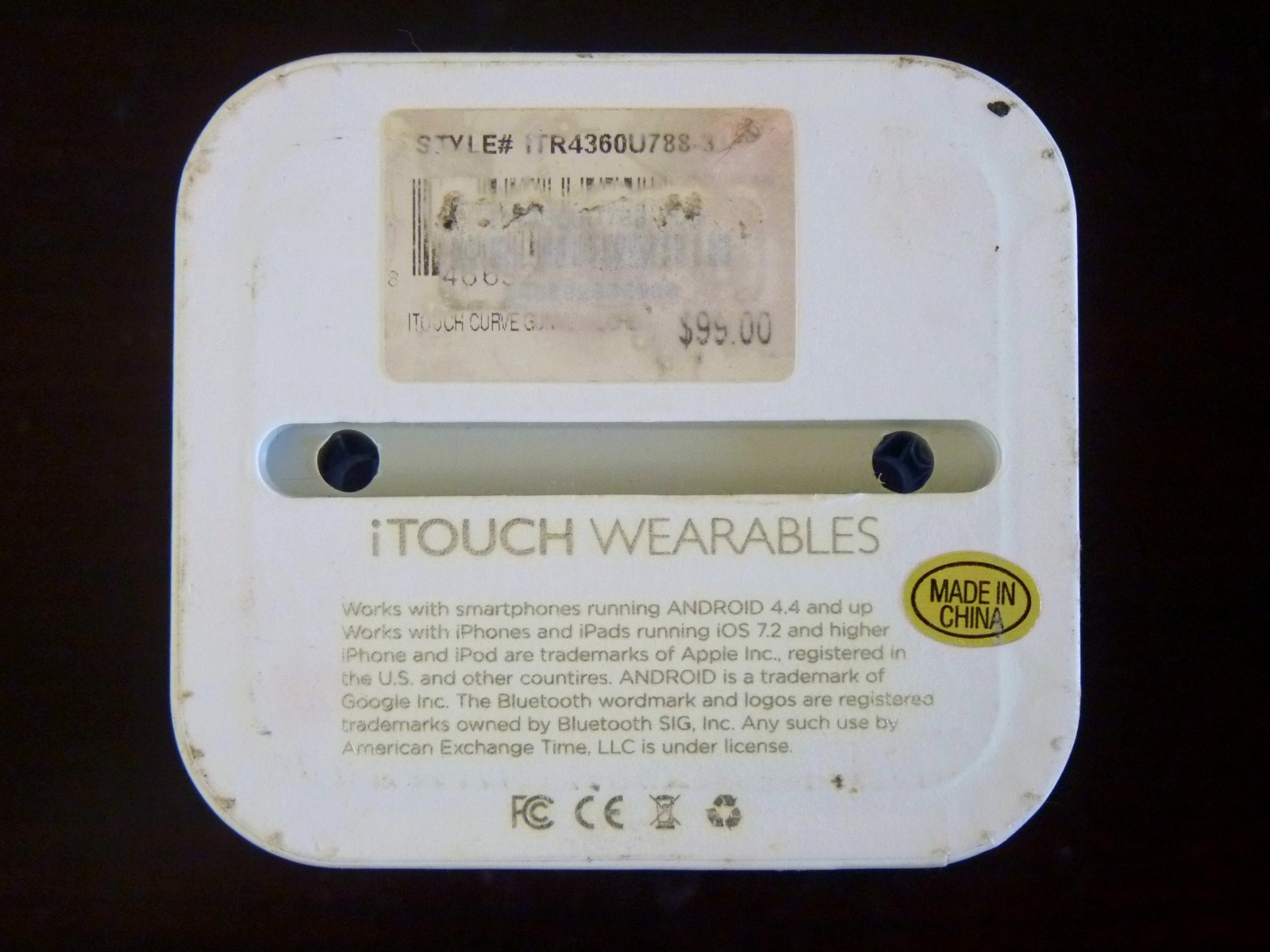 iTOUCH Curve Smartwatch, ITR4360U788-3, Android/iOS Compatible, BNIB