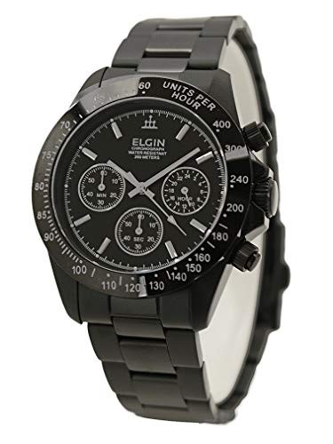 ELGIN Chronograph Watch FK1059B-W Men’s Black