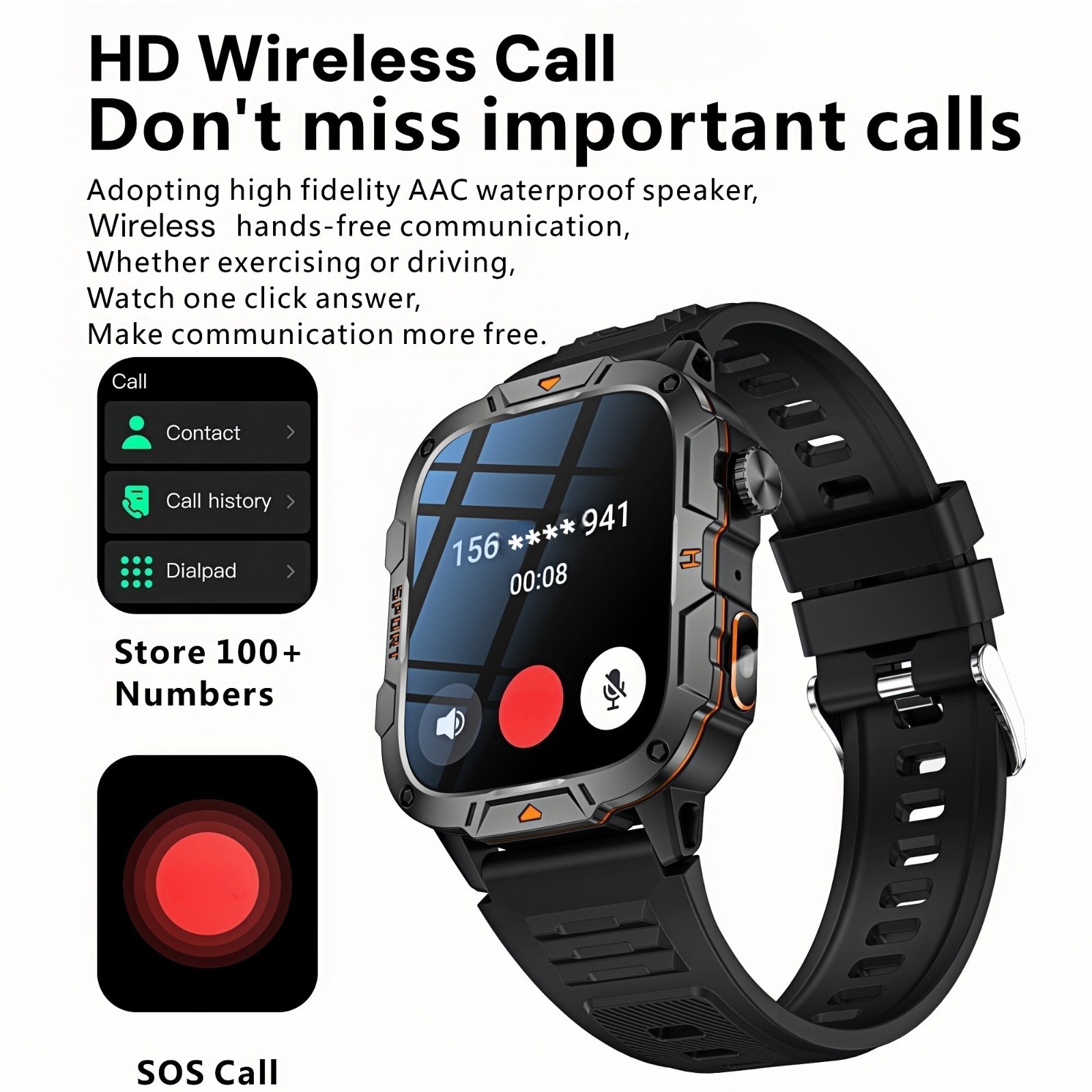2025 Smart Watch Men/Women Waterproof Smartwatch Bluetooth For iPhone Android