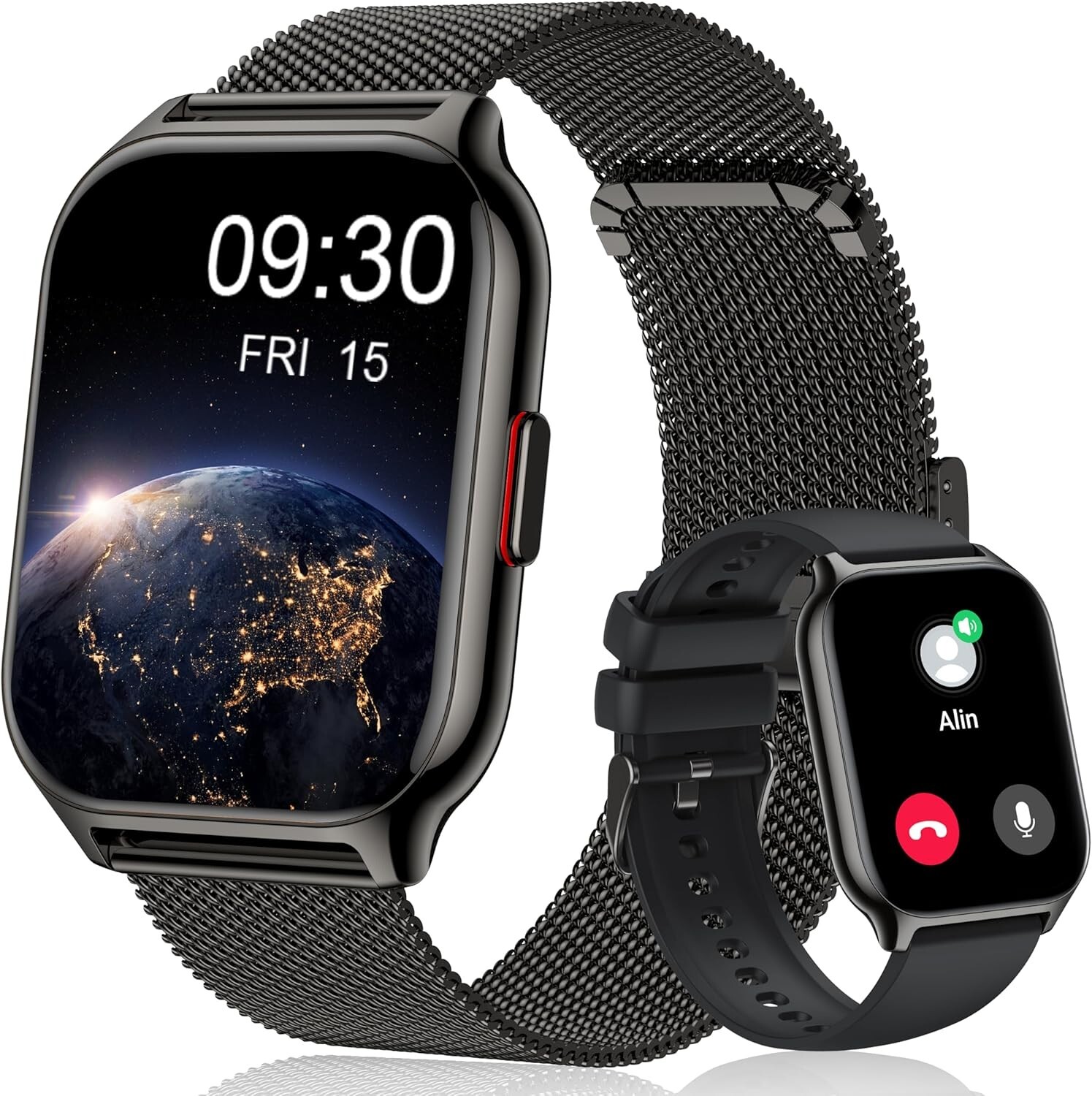 Fitness Touch Smartwatch Blood Pressure Heart Rate Monitor for iPhone 17 Pro