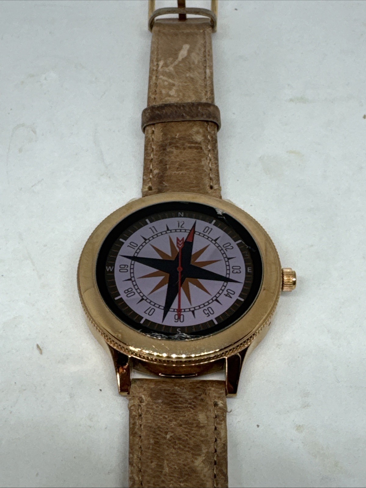 Fossil – Model DW5A FTW6005 Q Venture Gen 3 42mm Smartwatch Gold Leather