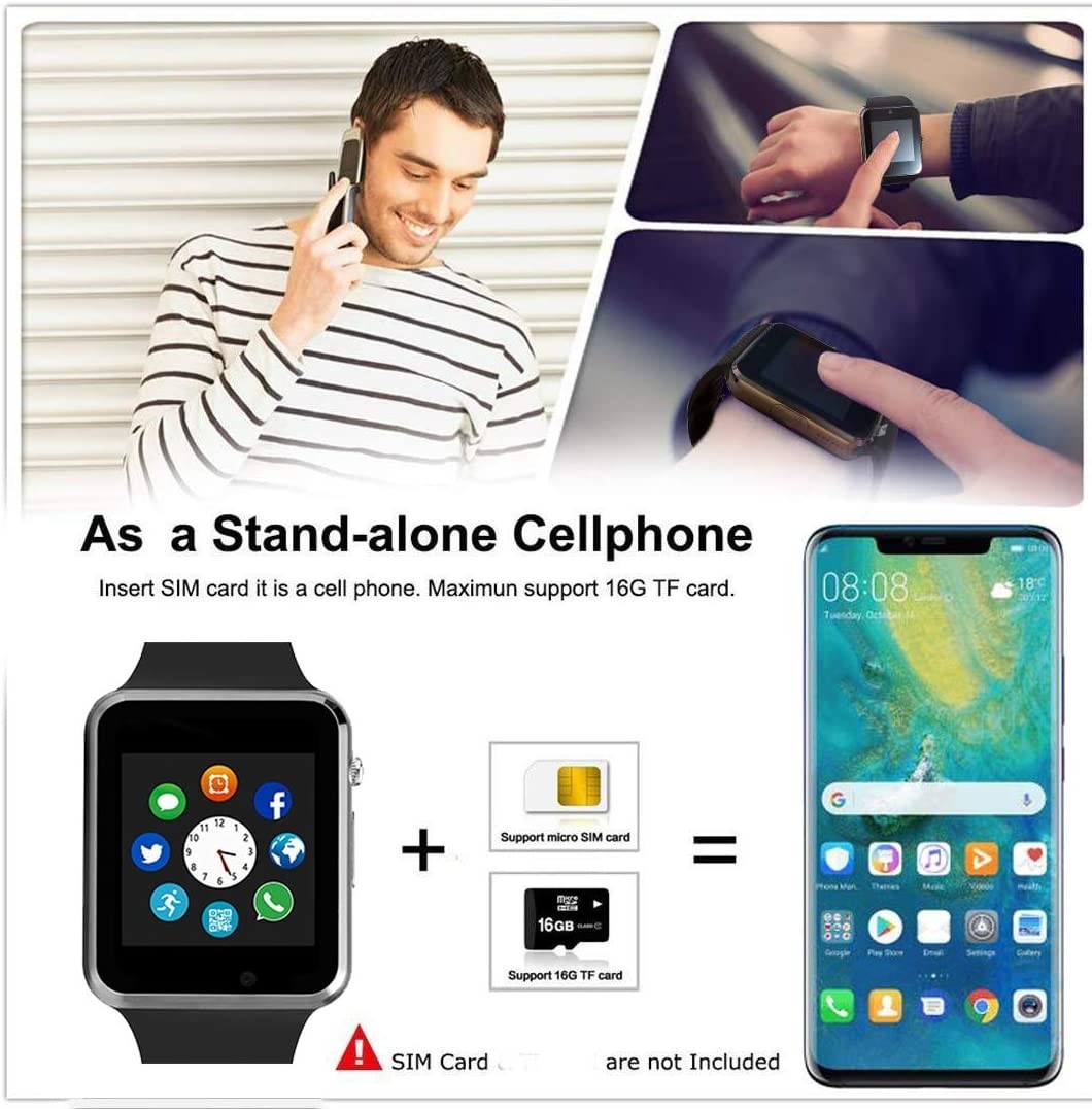 Bluetooth Smart watch Touchscreen make call and text