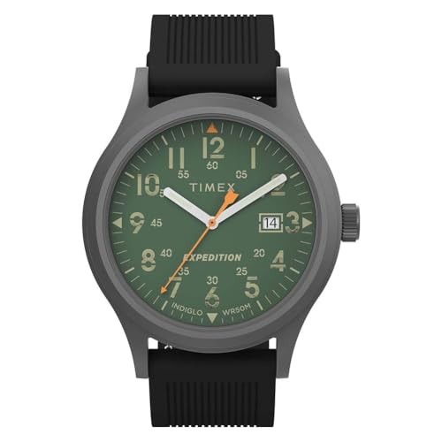 Timex Men’s Analog Quartz Watch Silicone Strap TW4B30200 Black White