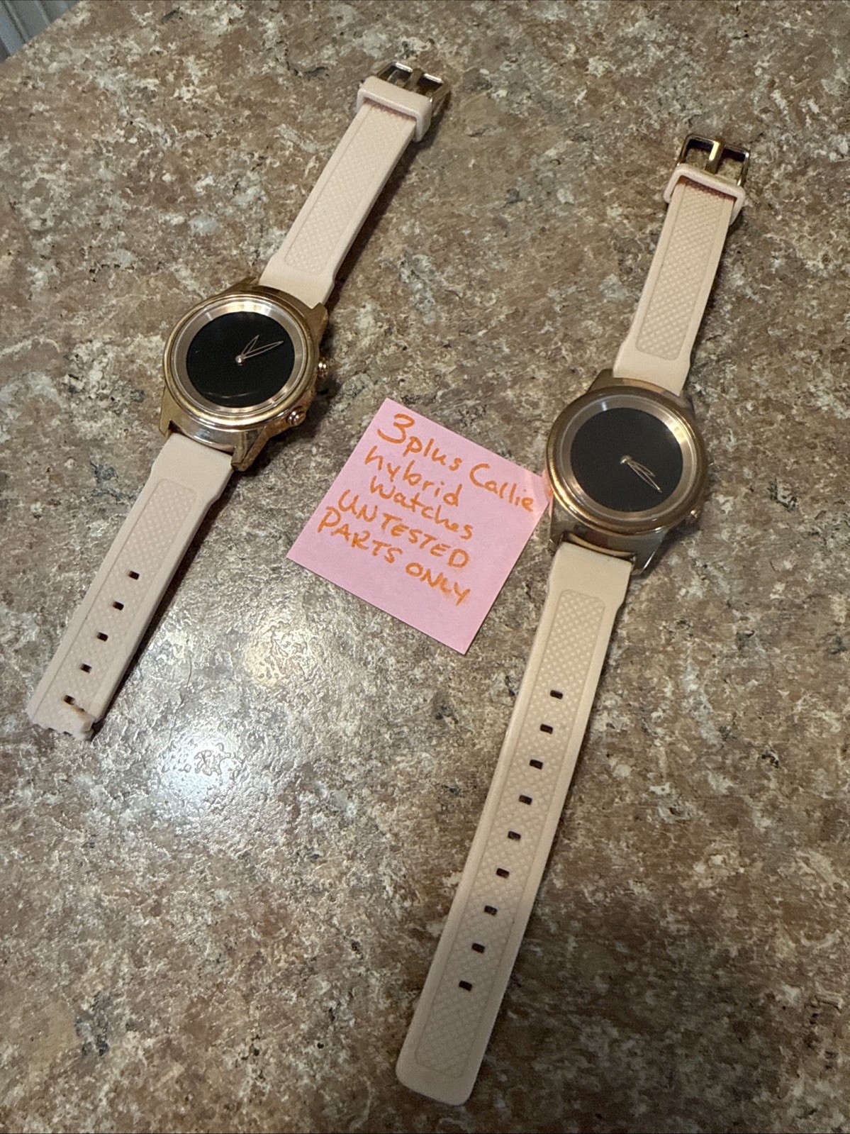 3Plus Callie Hybrid Smart Watch Heart Rate Touchscreen Rose Gold Untested!!!