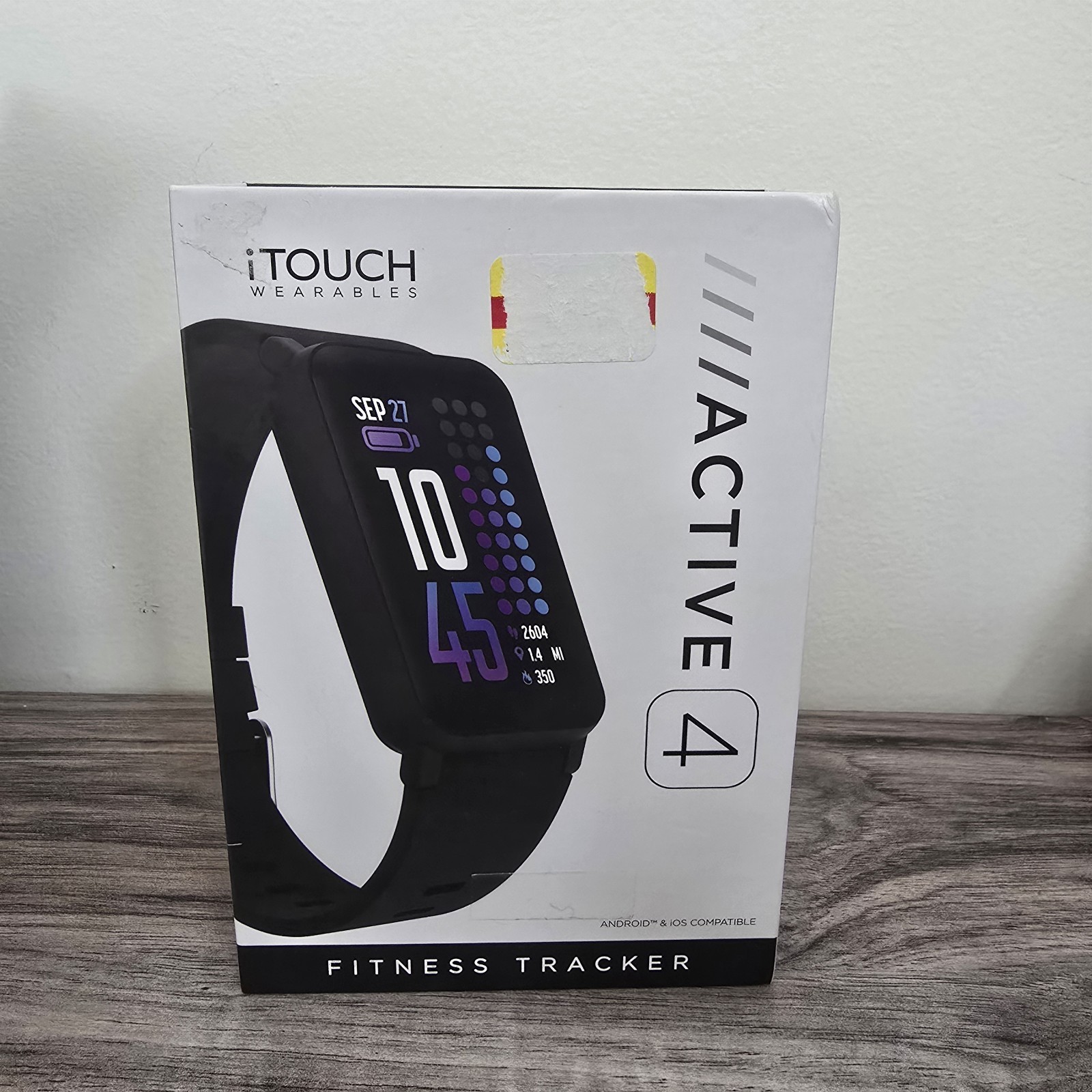 NEW iTouch Wearables Active 4 Unisex Black Watch/Fitness Tracker TC4S01-G02