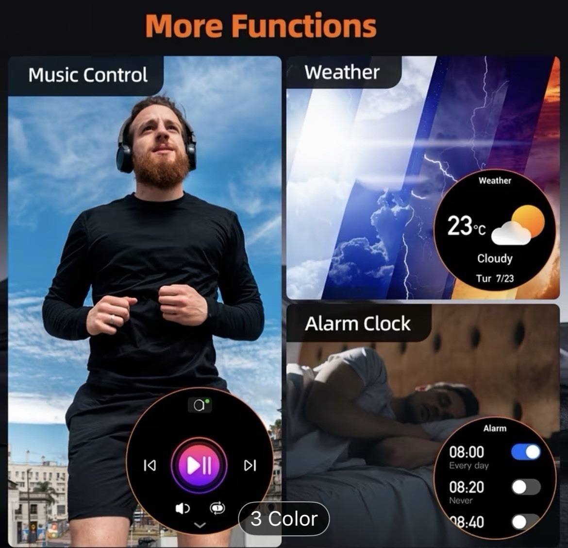 Men’s Smartwatch – Fitness, AI Voice, Call, Sleep Tracker, Android/iOS