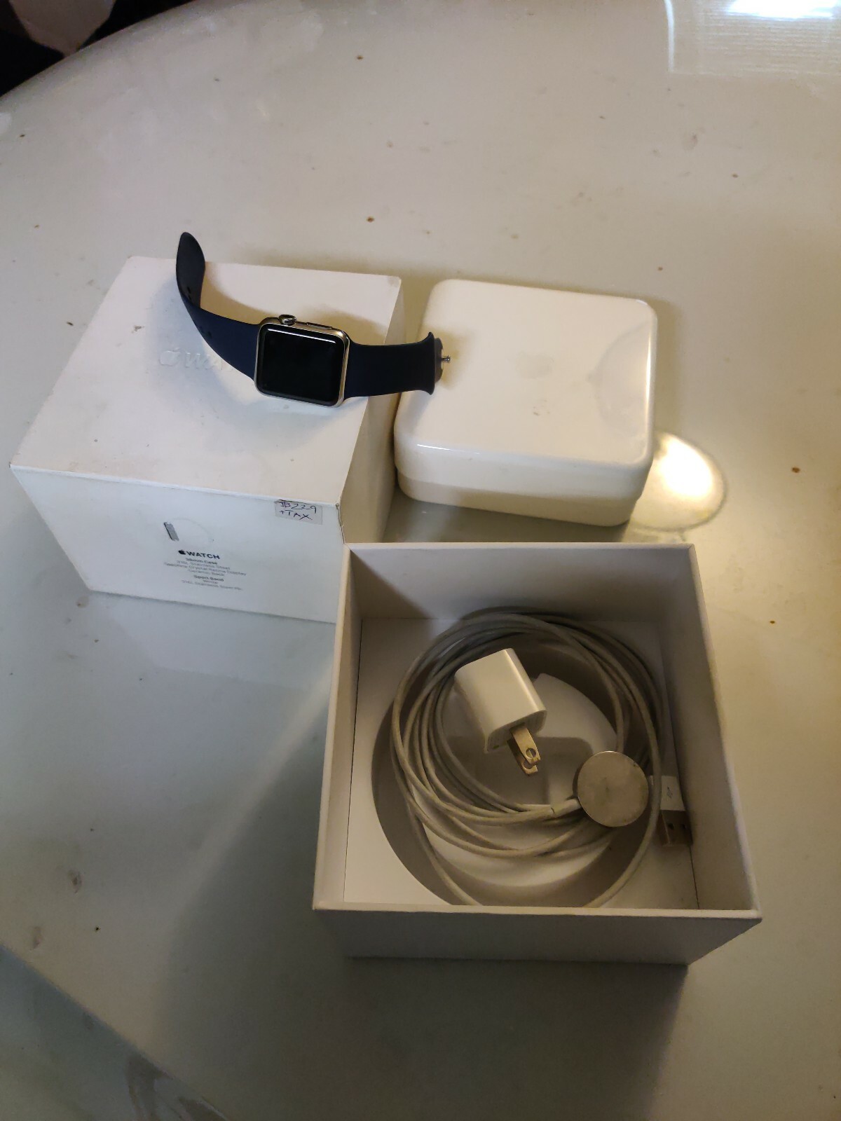 Apple Watch Sport 38mm Aluminum Case Black Sport Band – (MJ2X2LL/A)