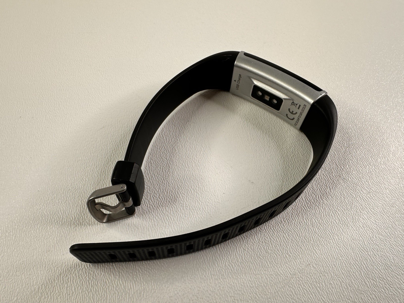 LETS COM Black Smart Watch Fitness Tracker Steps Heart Rate