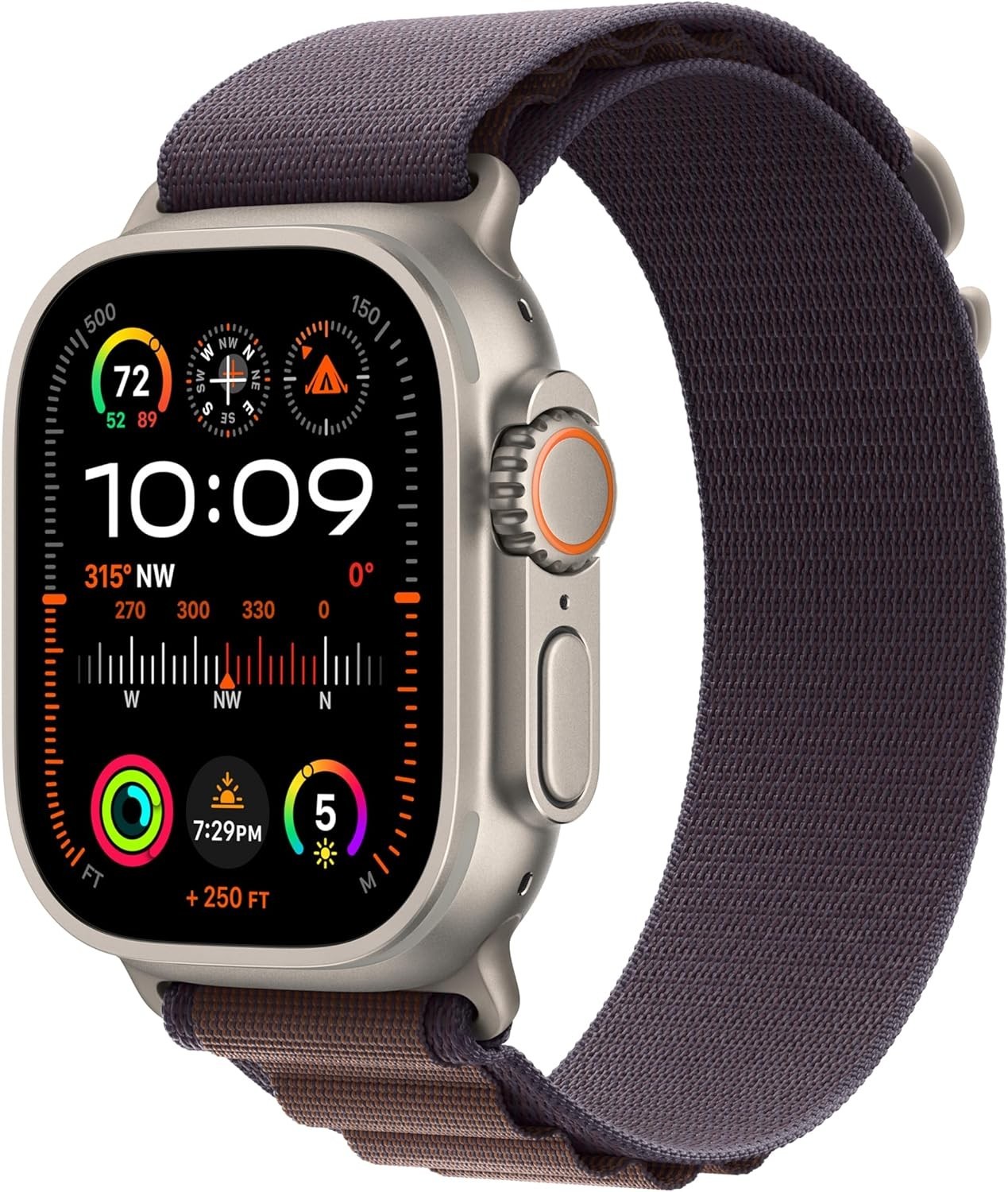 Brand New Apple Watch Ultra 2 (GPS + LTE) 49MM Titanium Case Indigo Alpine Loop