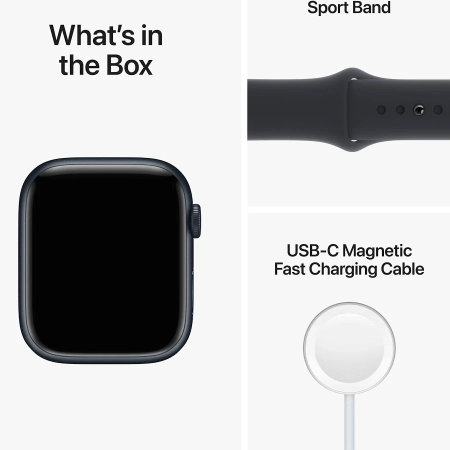Apple Watch Series 8 41mm Midnight – GPS only – Refurbed (Like New) – In Box