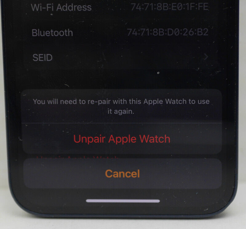 Apple Watch SE (2nd Gen) Smart Watch 40mm A2722 MNT93LL/A (O20128-1 CR) S1A