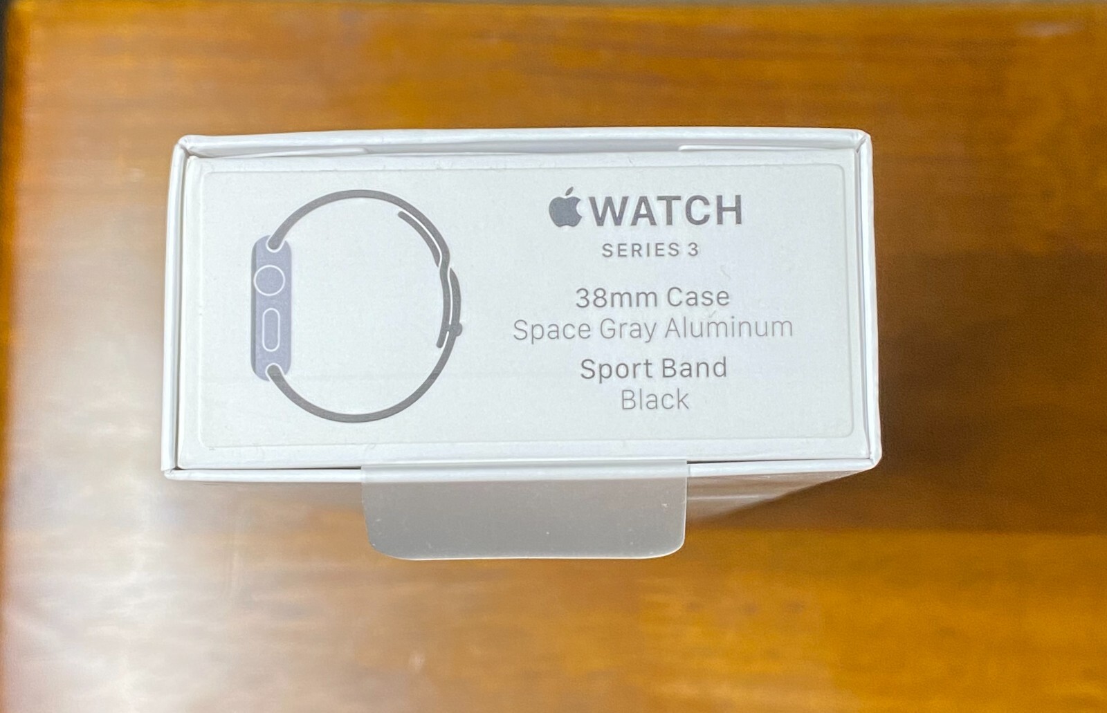 Apple Watch Series 3 38 mm Gray Aluminum Case with Black Aluminium Band