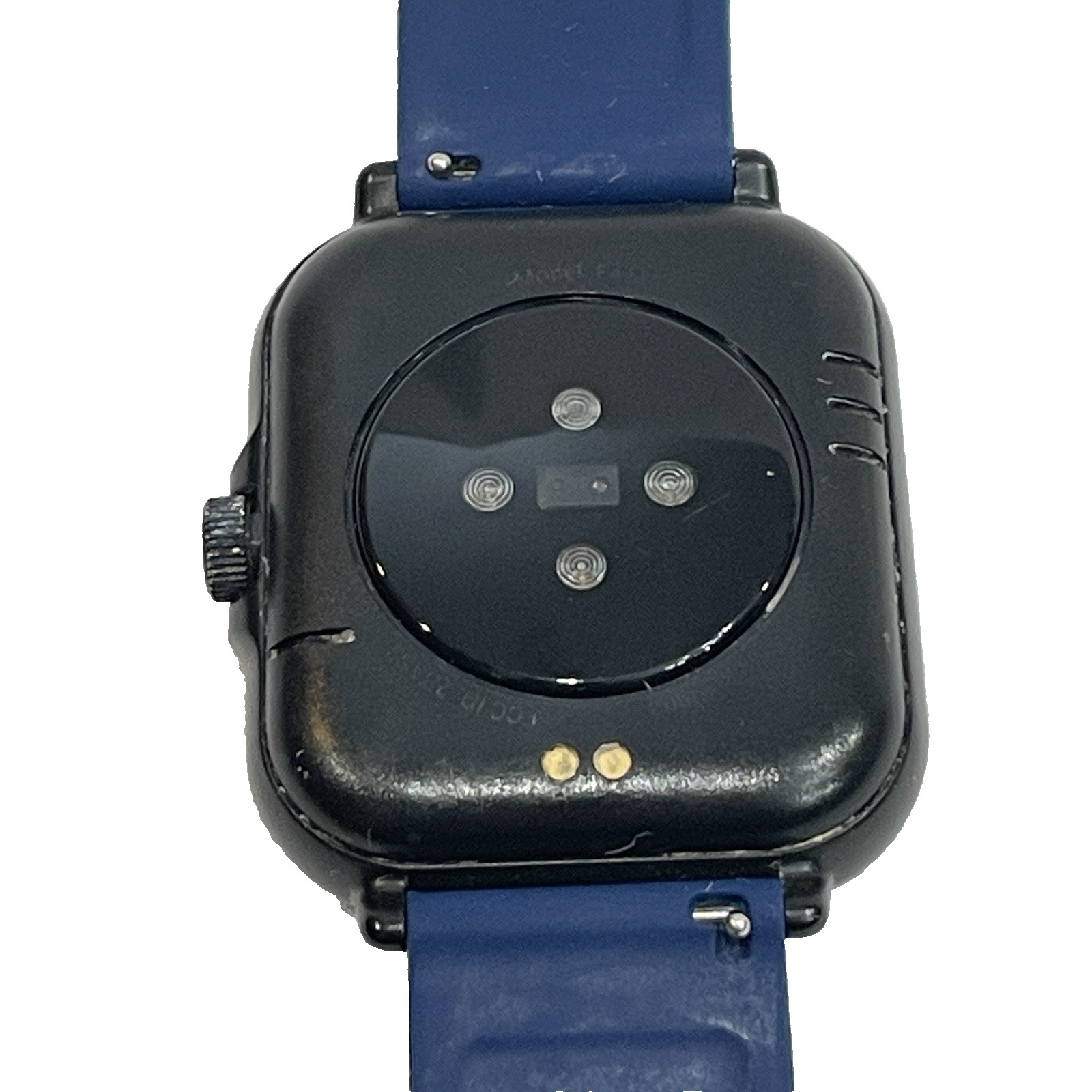 Letsfit Smart Watch E27 Black Bezel Blue Band EXTRA NEW Black Band Included