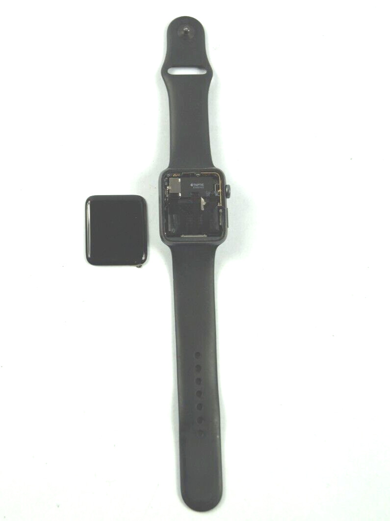 APPLE WR-50M iWatch 42mm GPS Black Series 2 Faceplate Included PARTS REPAIR D331