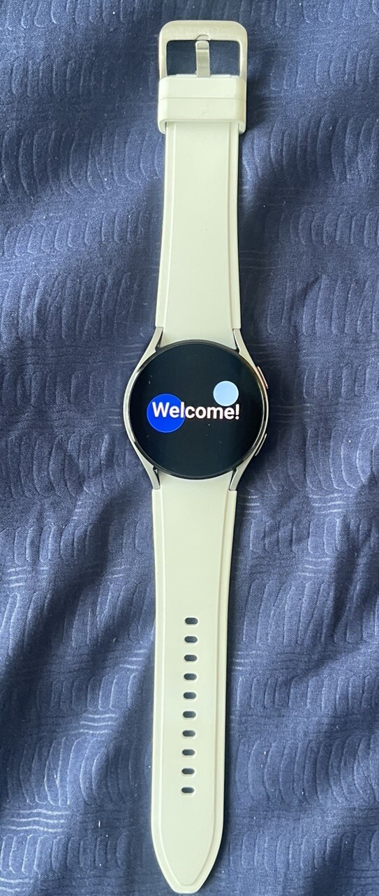 Samsung Galaxy Watch4 SM-R860 40mm Aluminum Case with Sport Band – Silver…