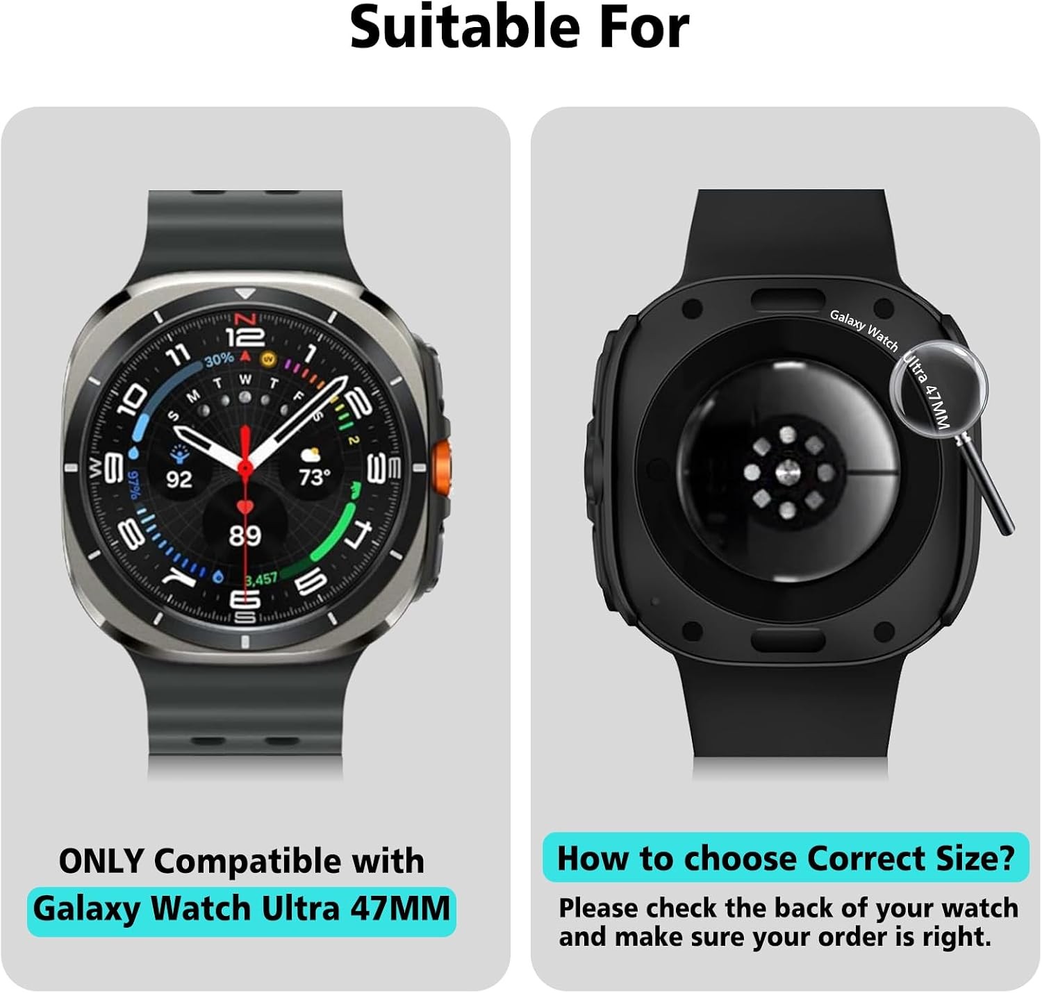 4 Pack Case For Samsung Galaxy Watch Ultra 2025 47mm, Soft TPU Slim Bumper Cover