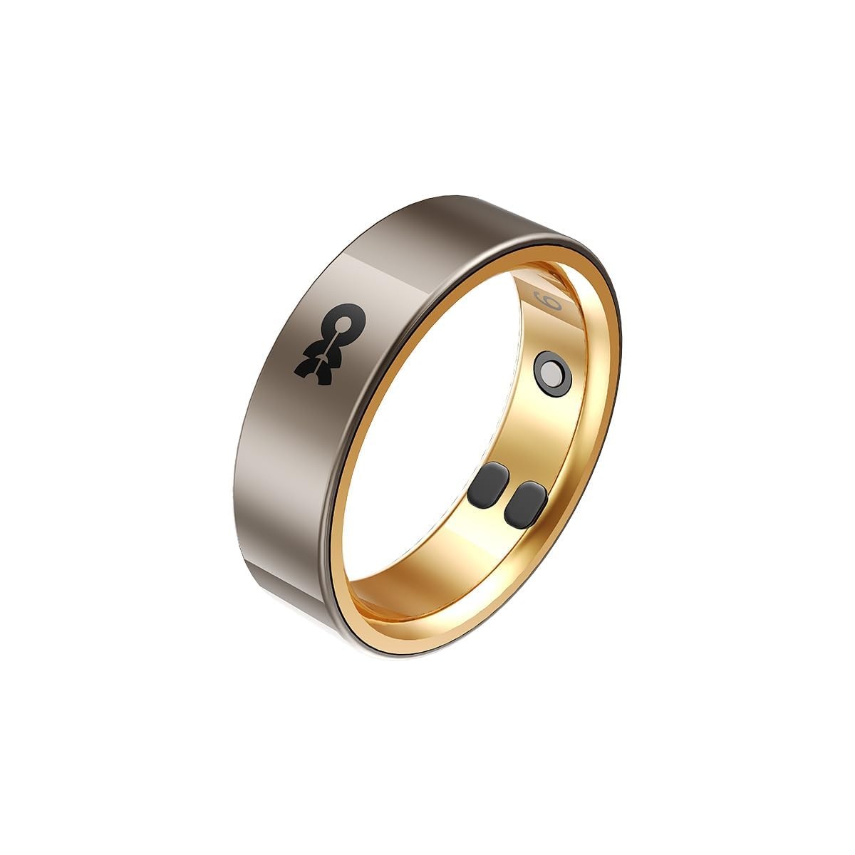 MOMAX 1-Sense Soul Smart Ring Women, Fitness Tracker Mood Monitor
