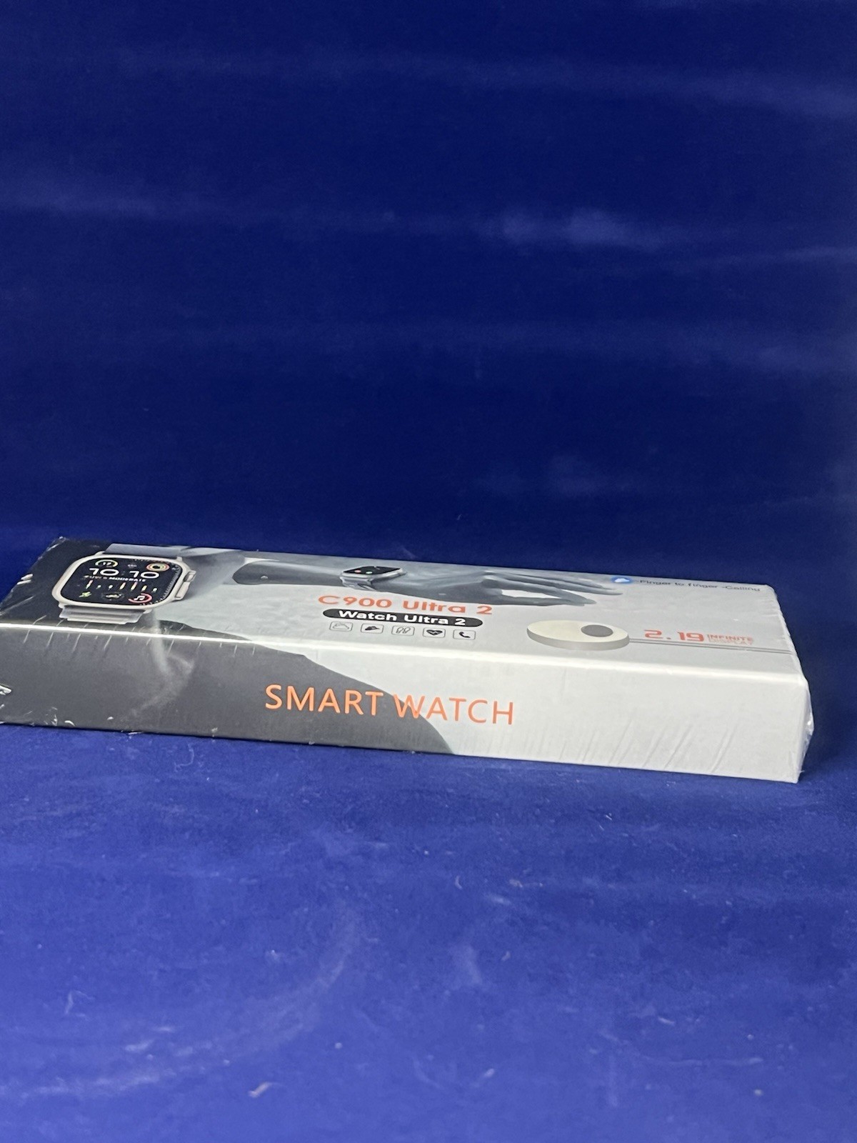 C900 Ultra 2 Smartwatch 49mm Silver Metallic Case Gray Sport Band Call