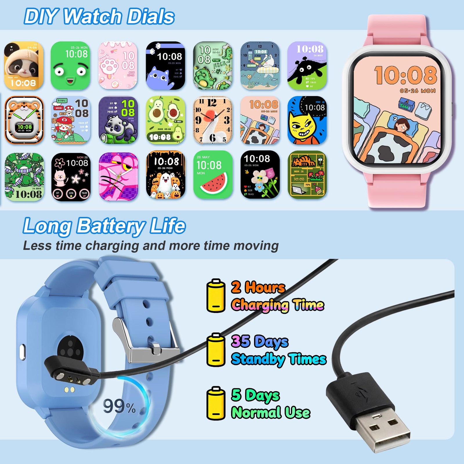 4-15 Ys, Standalone&APP Dual Use, Bluetooth , Kid Gift
