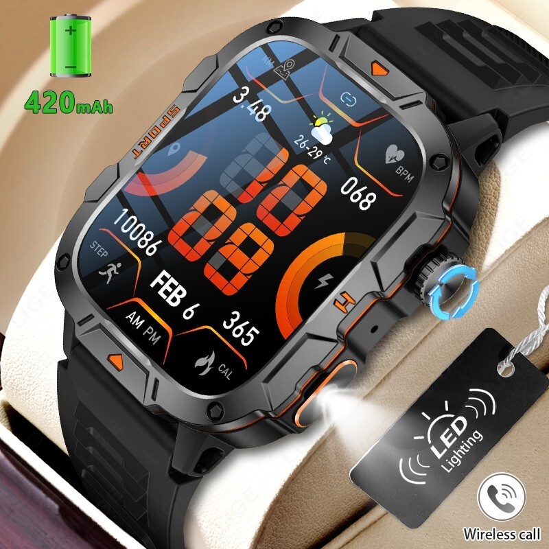 Waterproof Smart Watch Men Women Fitness Tracker Heart Rate for iPhone Android
