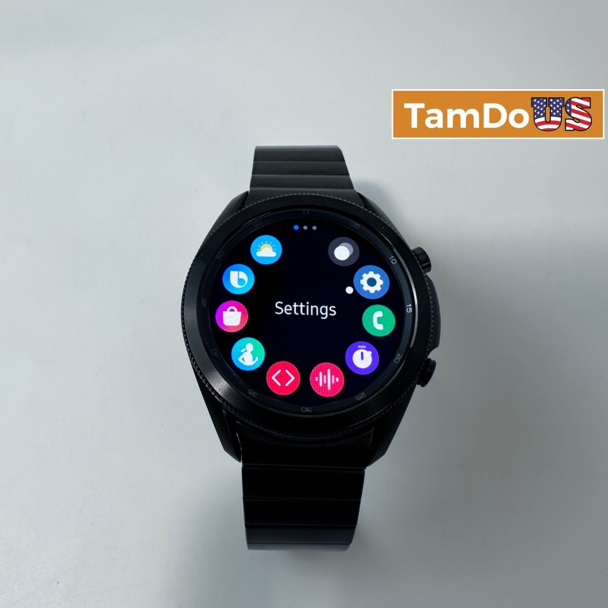 Samsung Galaxy Watch3 SM-R840 (45mm, GPS) Titanium Case Black Metal Link Band