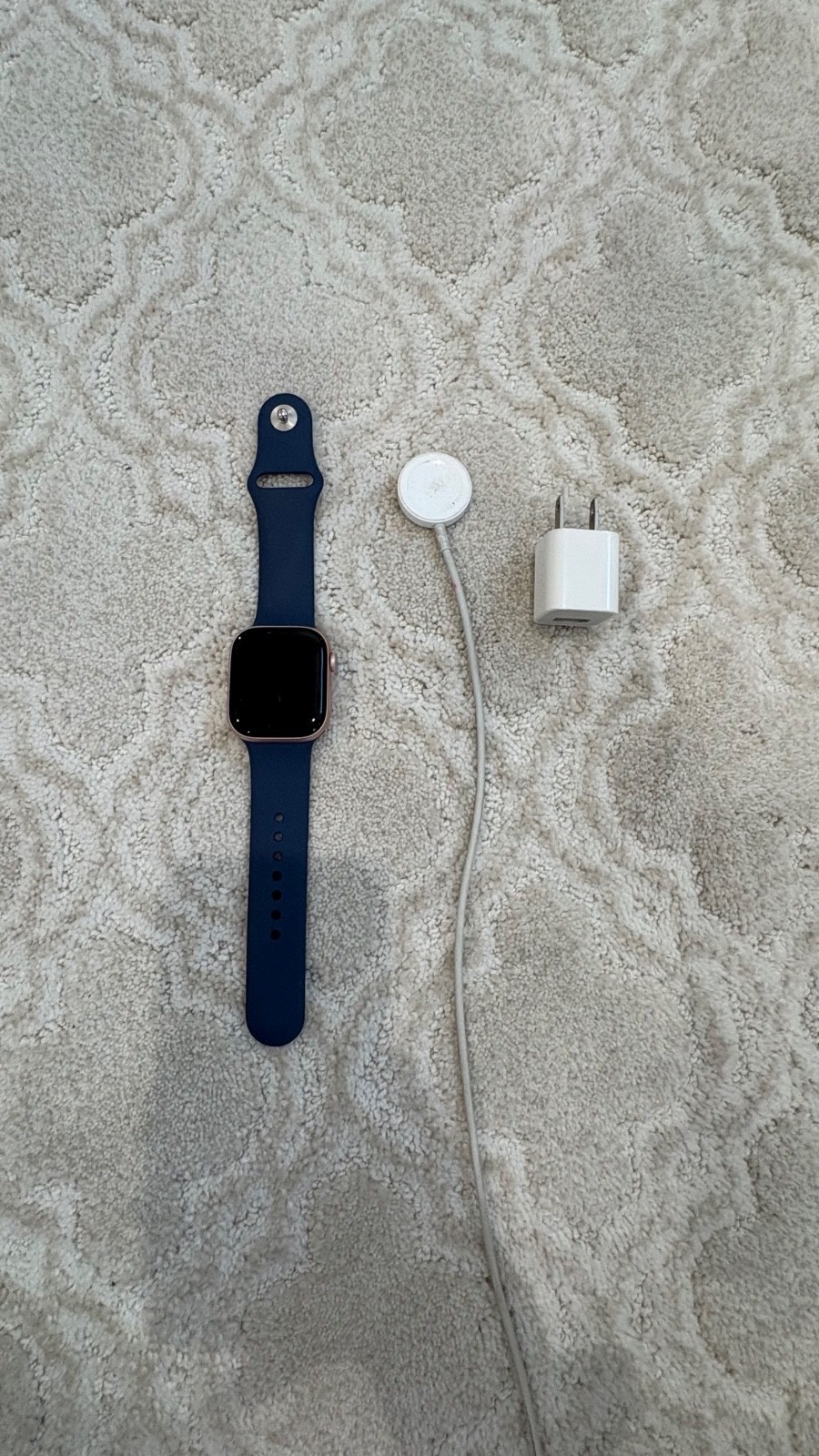 Apple Watch Series 10 42mm GPS/LTE Rose Gold Case Navy Band MWX93LW/A
