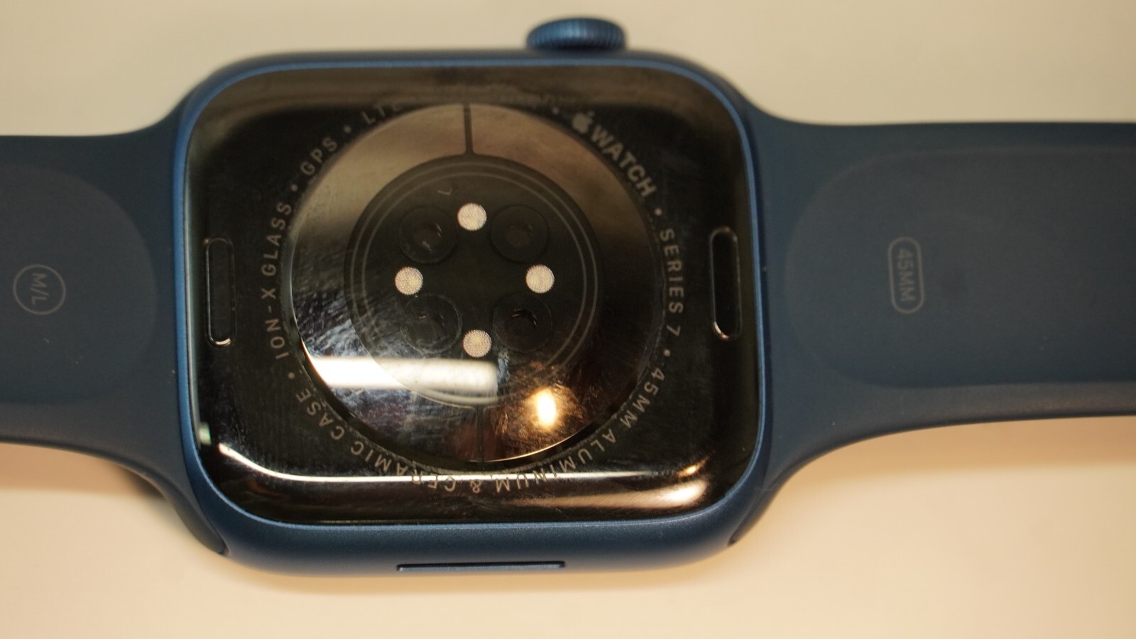 Apple Watch Series 7 GPS 45mm Blue Aluminum Case with Blue Sport Band MKJA3LL/A