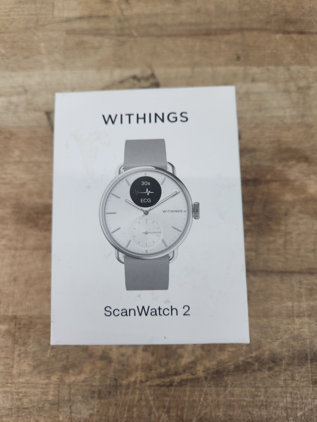 Withings ScanWatch 2 38mm White Heart Health Hybrid Smartwatch -NEW/OPEN BOX-