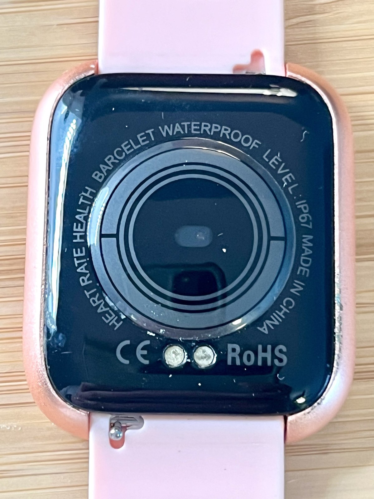 Rose Gold IP67 Water-Resistant Heart Rate Health Tracker READ