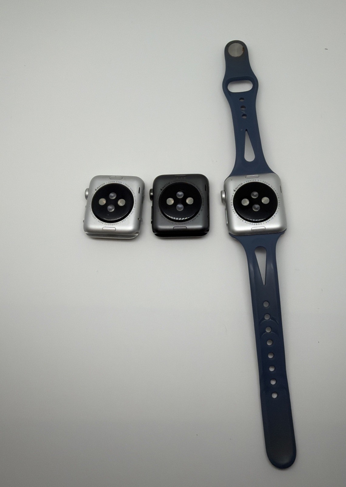 Lot of 3 Apple Watches FOR PARTS ONLY Series 7000/3 AS IS- Apple Watch Bundle