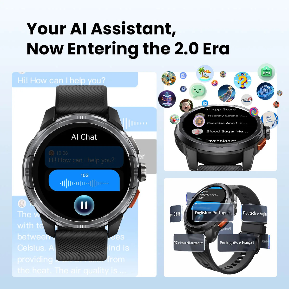 HAYLOU smartwatch 1.6 amoled 5atm waterproof bluetooth call sports watch