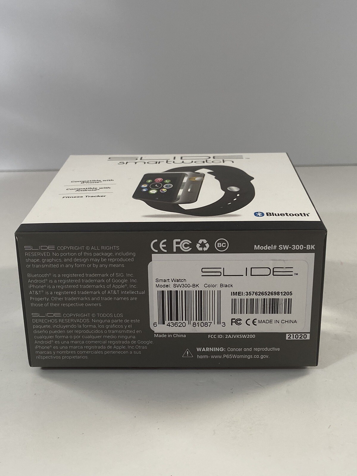 SLIDE SMARTWATCH SW300-BK
