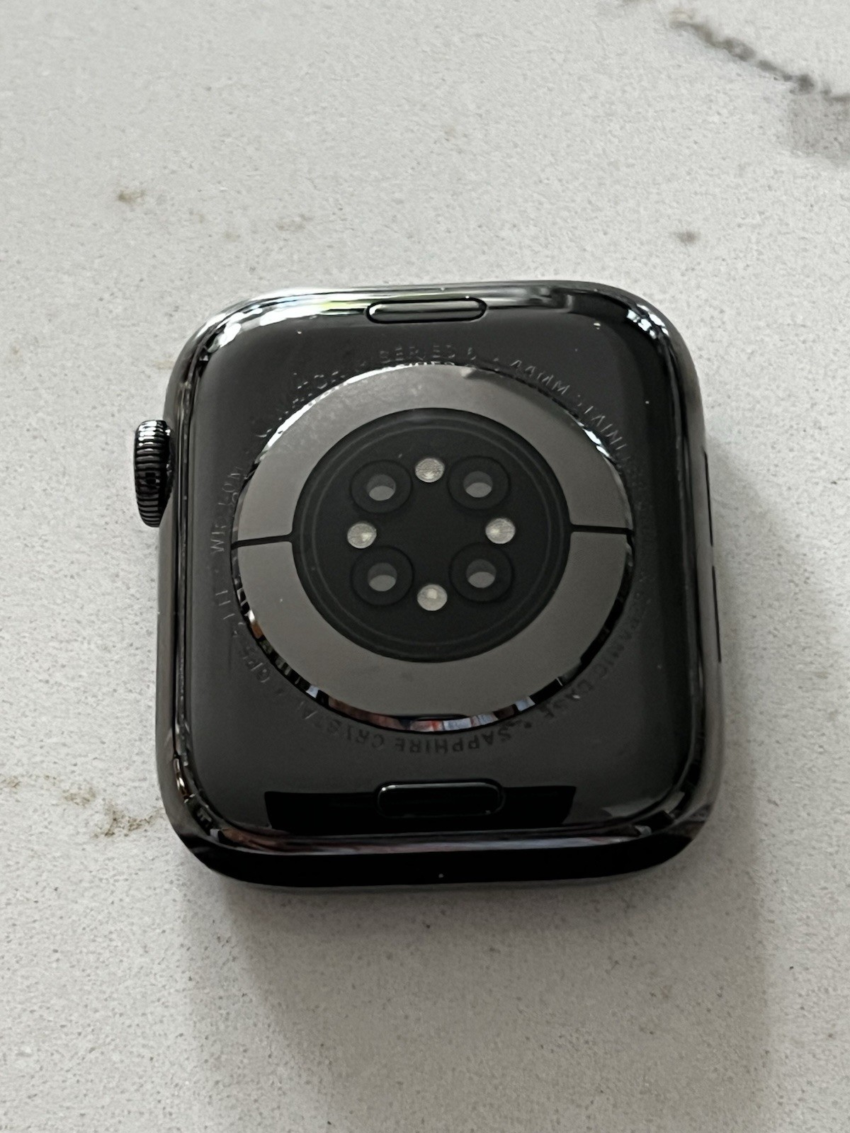 Apple Watch Series 6 44mm Stainless Steel Space Black Link Bracelet GPS Cellular