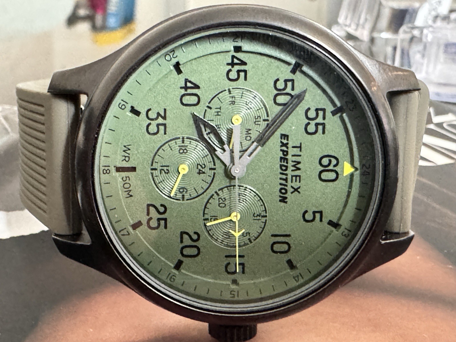 [Timex Watch TW4B31000 TW4B310004E Green Dial Chronograph Quartz 44mm new