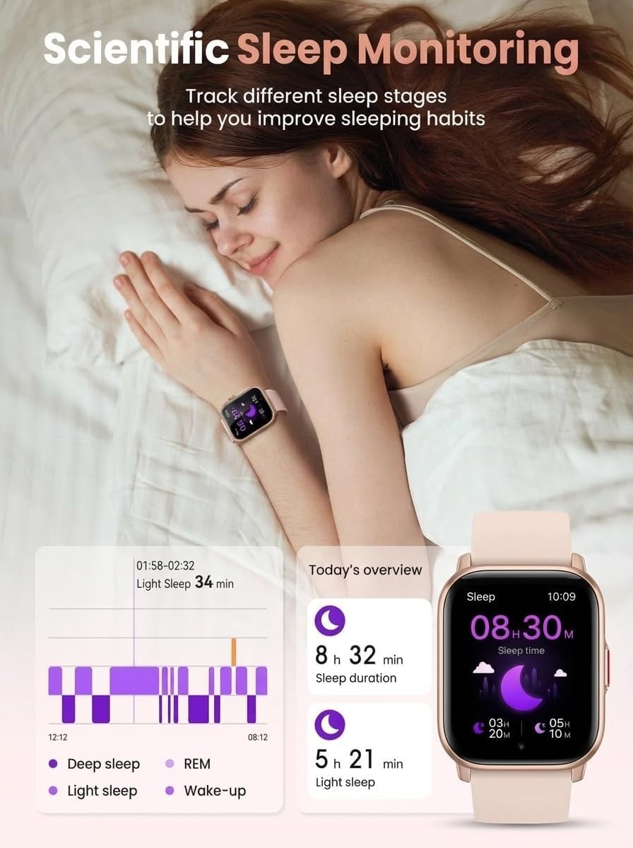 Reloj Inteligente Para iPhone Android De Mujer Smart Watch Pantalla Táct NEW US.