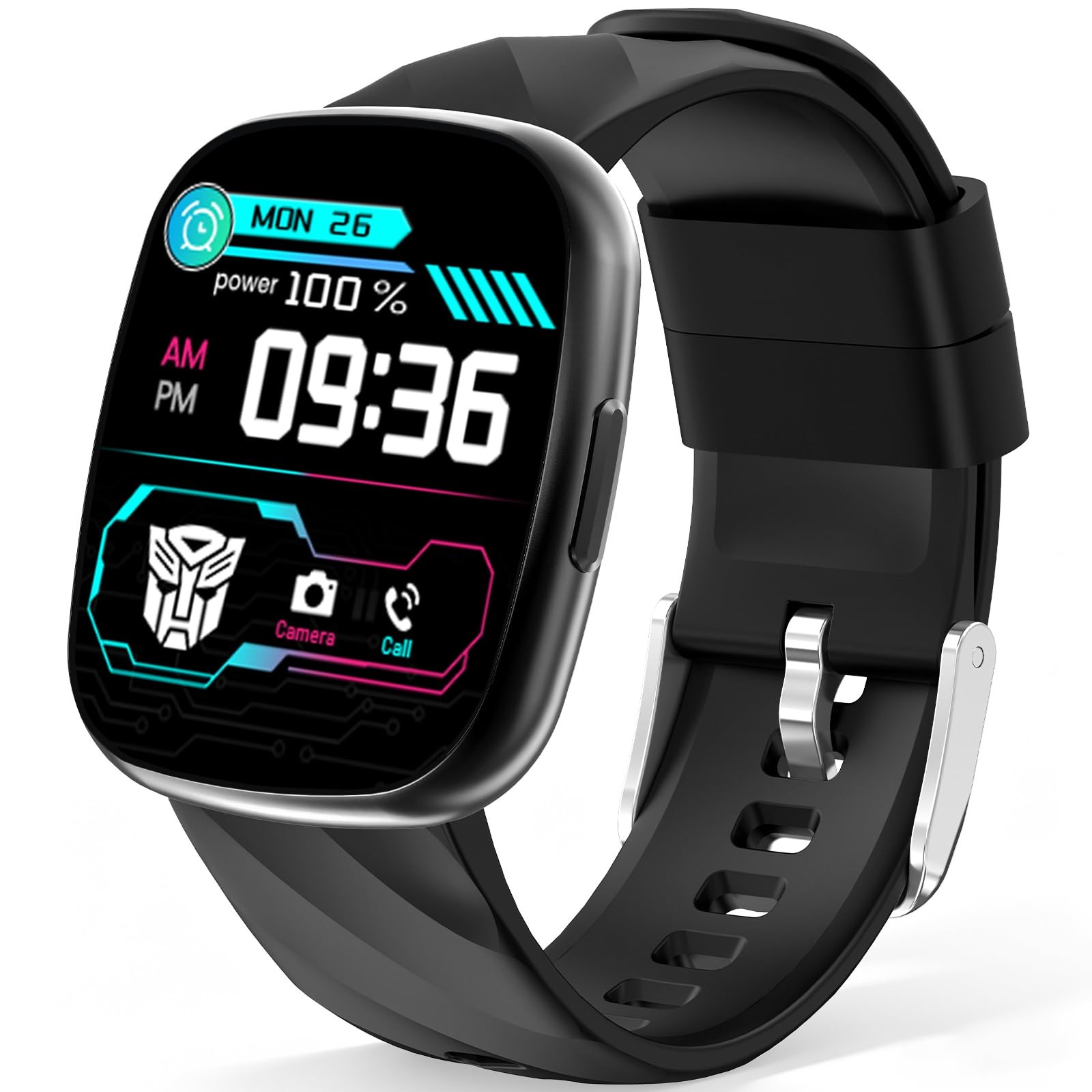 Transformers Kids Smart Watch for Boys and Girls,1.78″ HD Touchscreen Fitness…