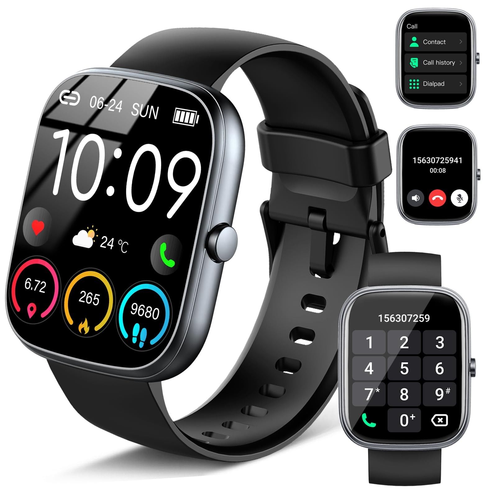 Smart Watch for Men Women (Answer/Make Call), 1.91″ HD Smartwatch with Heart …