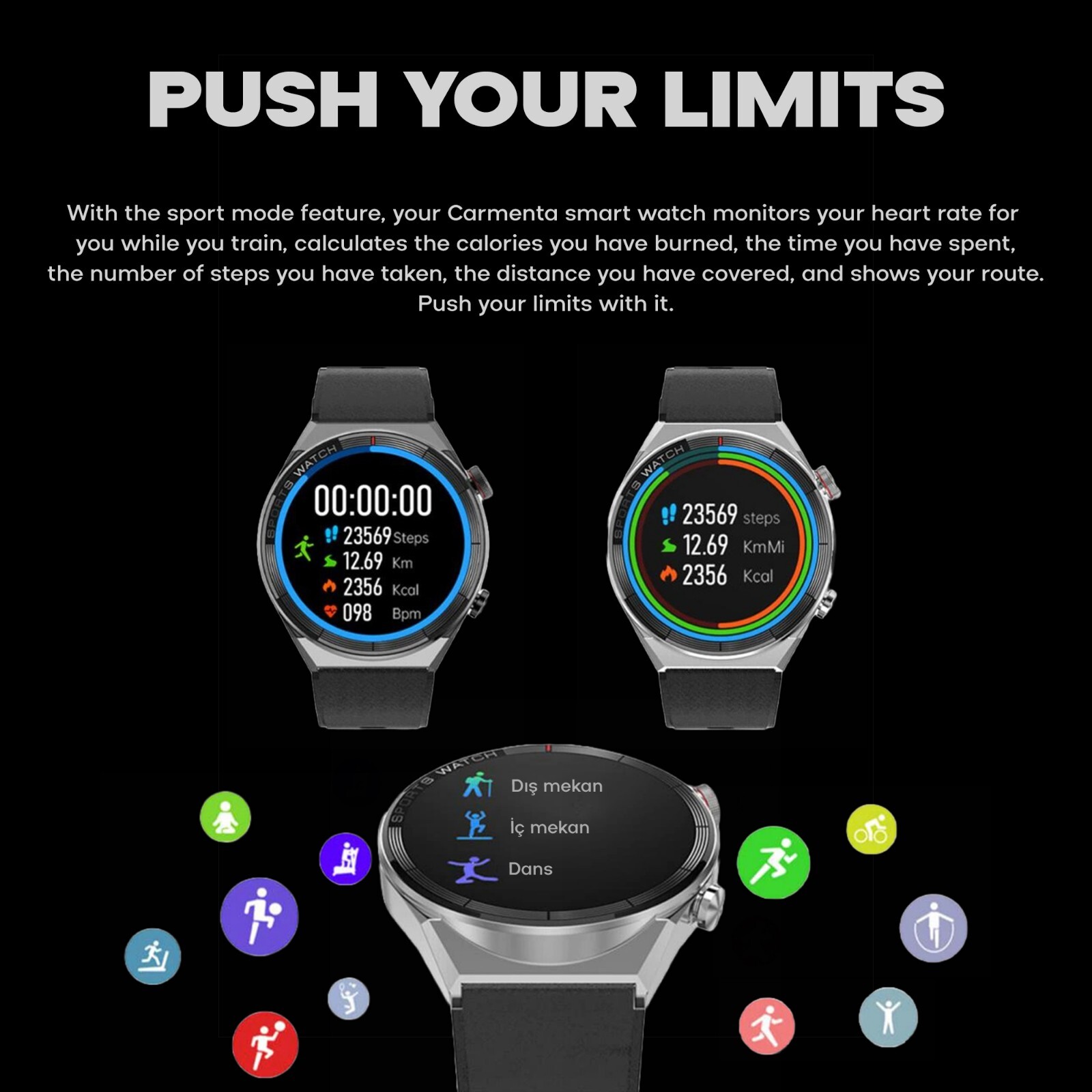2023 GTT 2 NFC Smartwatch – ECG Monitoring, IOS Android Compatible, Call Feature