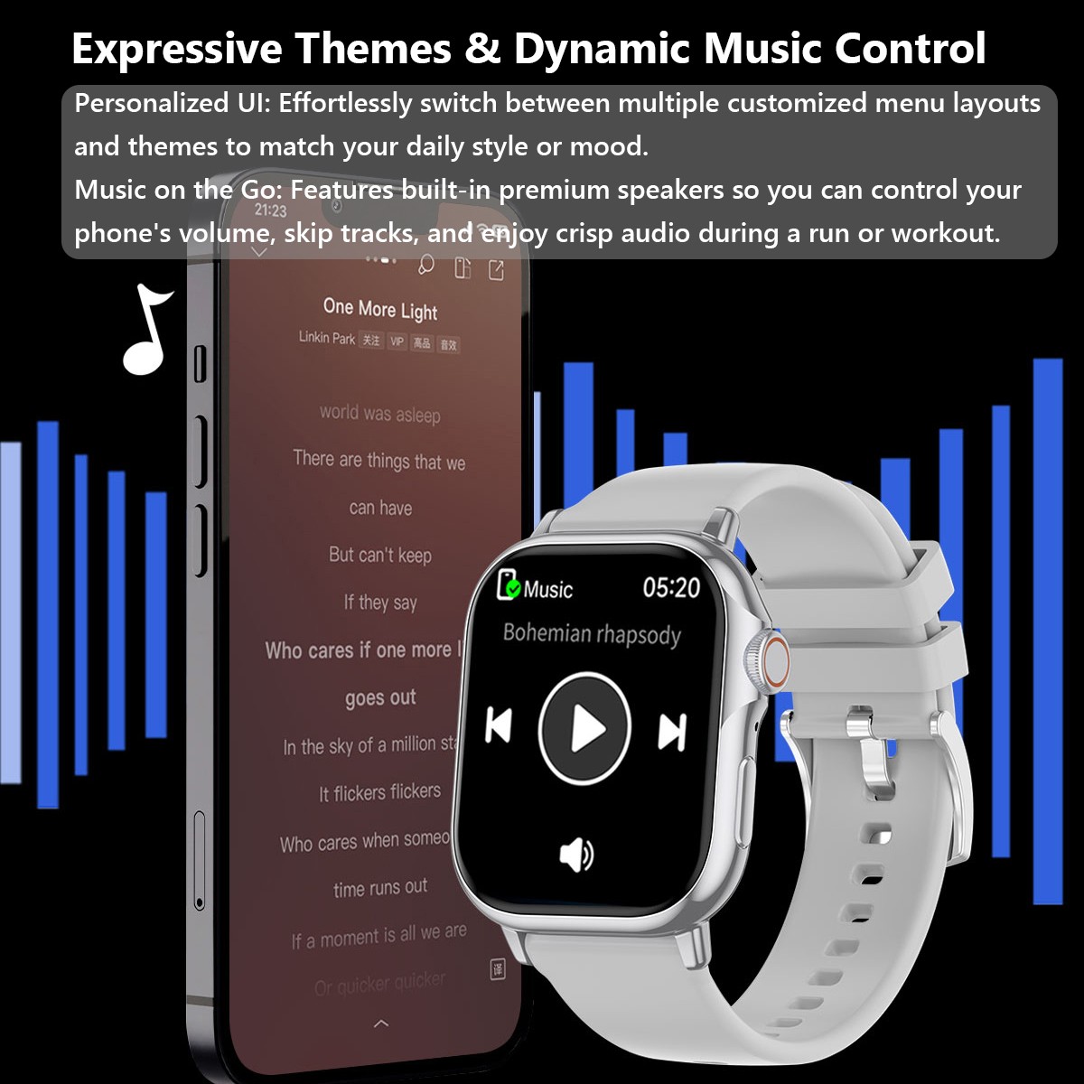 Smart Watch Health Fitness Tracker ChatGPT DeepSeek Bluetooth Call Body Temp NFC