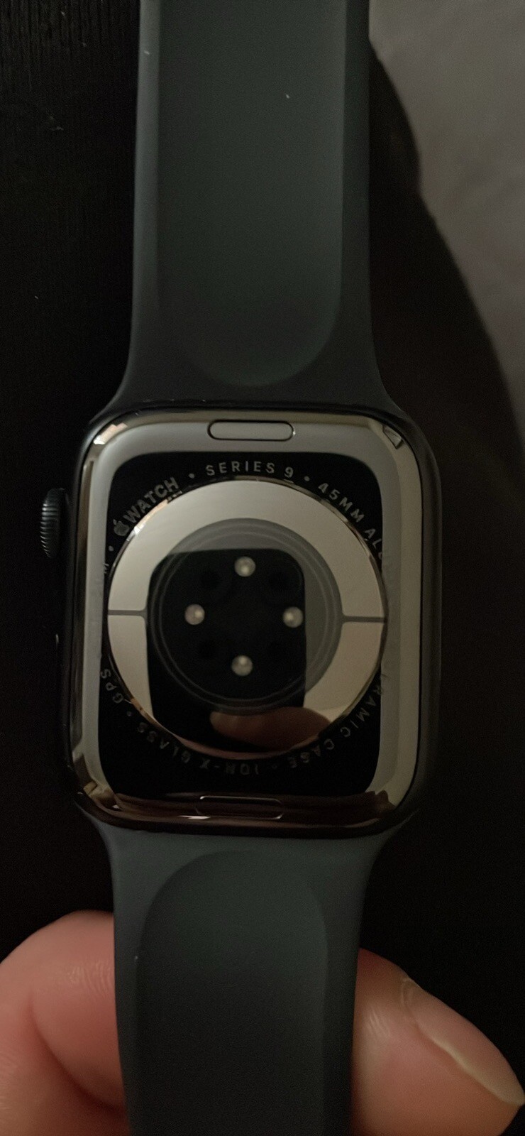 Apple Watch Series 9 45mm Aluminum Case with Sport Band – Midnight, S/M (GPS…