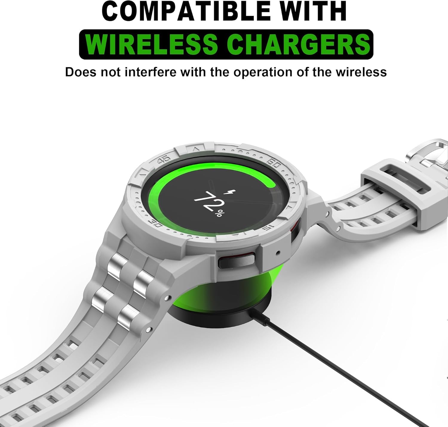 Case for Samsung Galaxy Watch 5 Pro 45mm with Band for Men