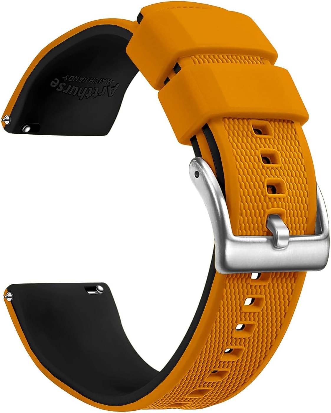 Silicone Strap Compatible with 18mm, 20mm, 22mm Sport Watches Waterproof