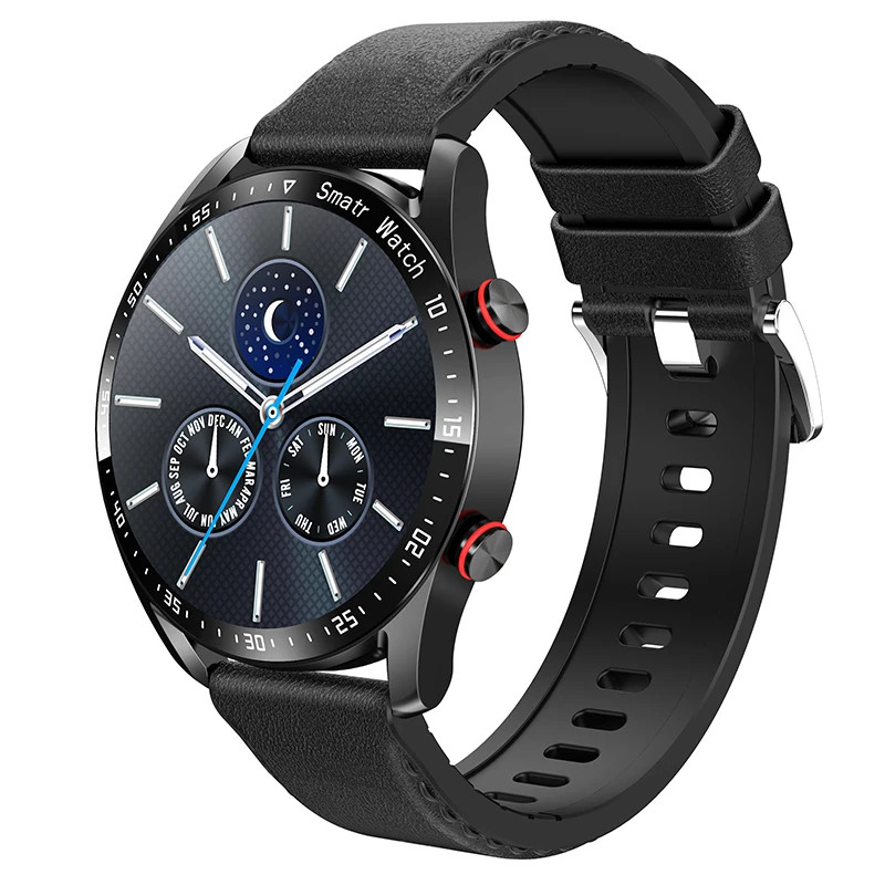 Bluetooth AMOLED Smart Watch for Men with ECG, PPG, and Heart Rate Monitor