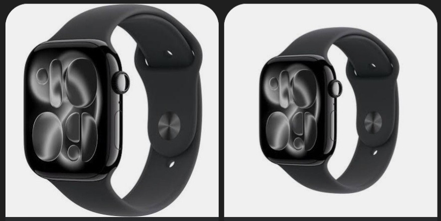 Apple Watch Gen 11 Series 11 42mm Jet Black Aluminum – Black Sport Band