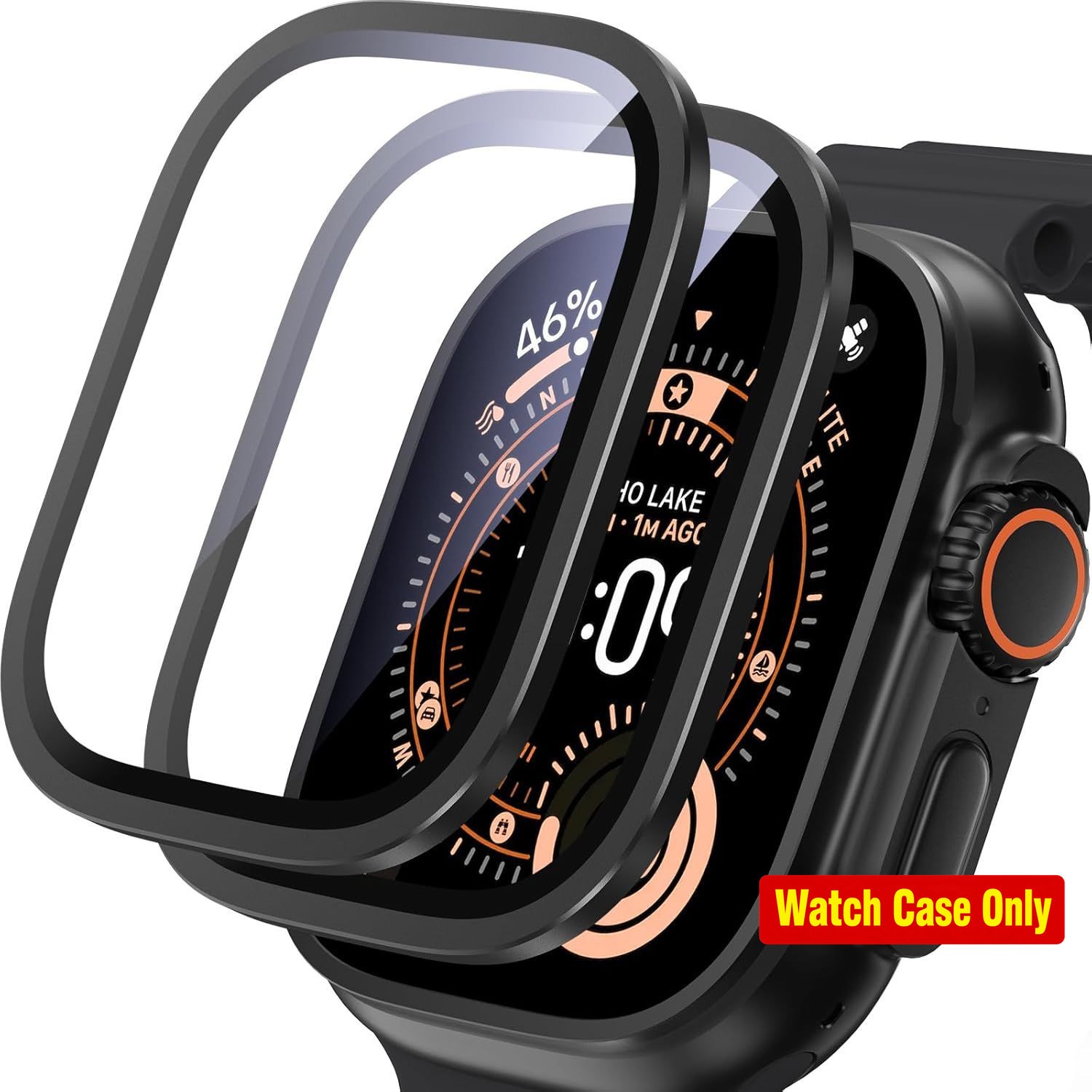 2 Pack of Clear Film Screen Protectors for Apple Watch Ultra 49mm 9H+ Glass