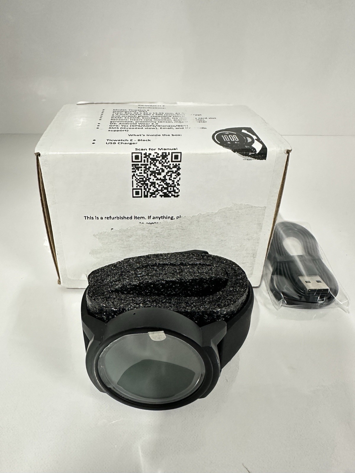 Mobvoi TicWatchE 44mm Smartwatch – Black