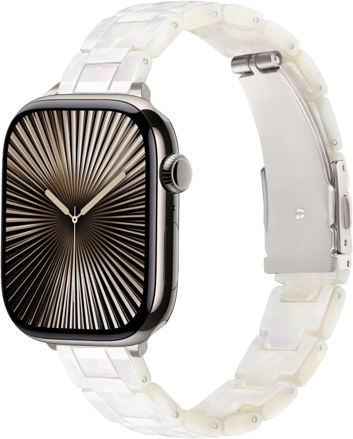 Slim Resin Strap Compatible with Apple Watch Series 11 38mm 40mm 41mm 44mm